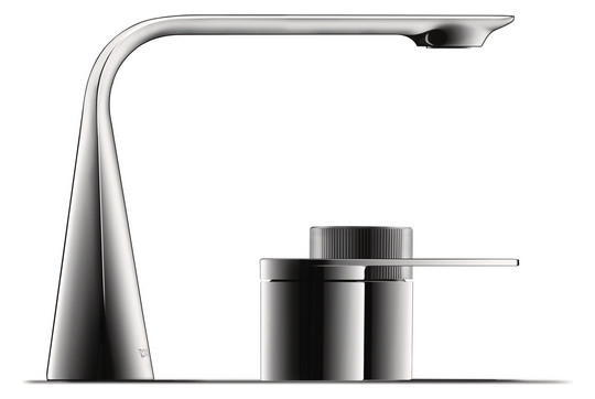 Duravit 2-Loch-Waschtisch-Armatur M D.1 Ausladung 148mm, mit Drehgriff, ohne Zugstangen-Ablaufgarnitur, chrom