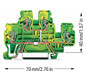 Schutzleiter-Reihenklemme Serie 870 0,08-2,5qmm gn/ge 2Etagen APL_erf.