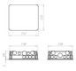 Verbindungsdose UP 238x208x68mm Kst IP2X rechteck