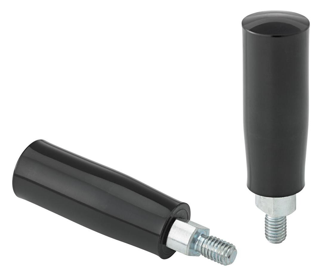 Bild Zylindergriff 0612 Duroplast, 0612, 23mm M 8x12, drehbar, Inhalt: 2 Stück FORTIS-1