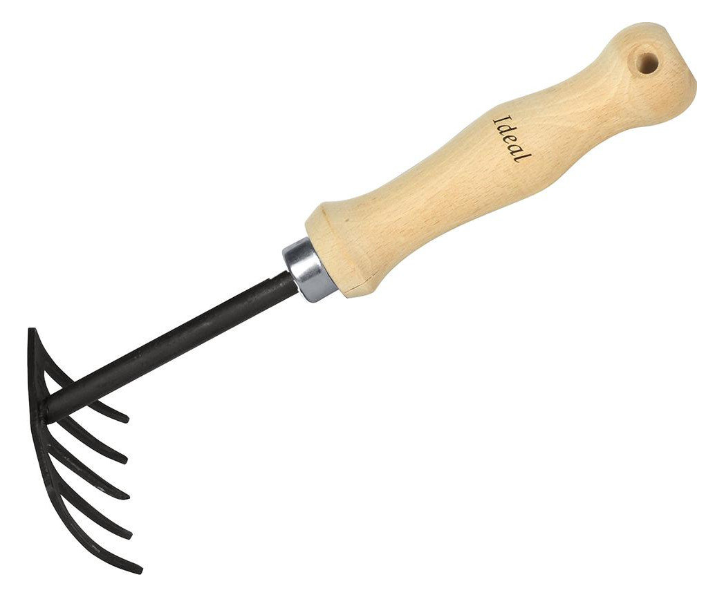 Bild IDEAL-Handrechen Buchenstiel 15,5 cm-0