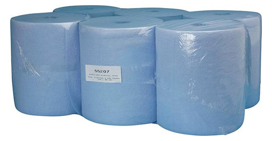 WIPEX-Putztücher-Rolle WORK, blau, 1-lagig -...