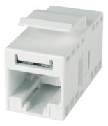 Modular-Kupplung 6 RJ45/RJ12 ger Buchse/Buchse einrasten