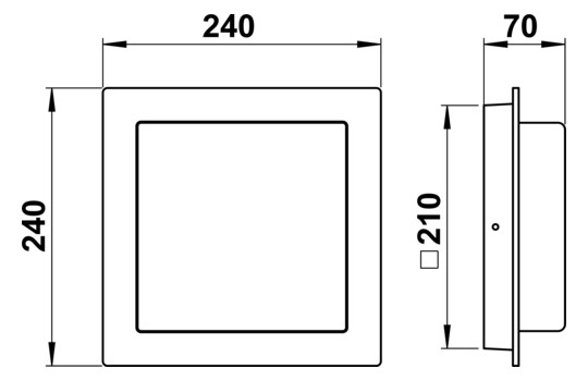 Hinweisleuchte 5W Alu Aufb eins IP44 m.LM