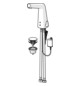 HANSA Infrarot-Waschtisch-Armatur HANSADESIGNO Style Batteriebetrieb, Ausladung 138 mm, chrom
