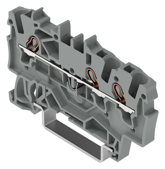 Reihenklemme 0,25-1,5qmm Serie 2001 18A 1Etage 3kl gr Hutschiene TH35
