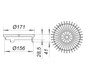 Dallmer Flachrost S 15 Ø 170 mm, Polypropylen, UV-stabilisiert