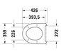 Duravit WC-Sitz No. 1 ohne Absenkautomatik, Scharniere Edelstahl, abnehmbar, weiß