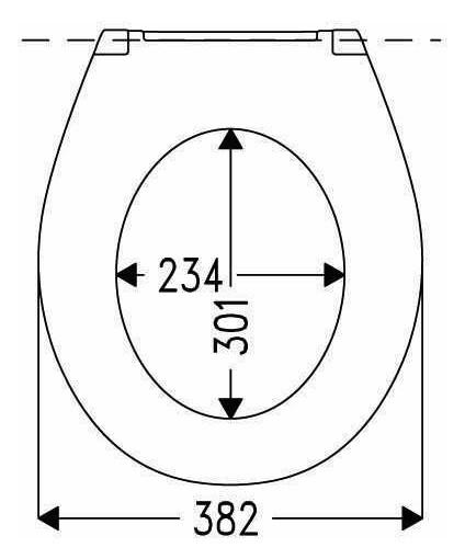 HARO WC-Sitz Pool schwarz, Scharniere Edelstahl, SolidFix, 2-Punkt, ohne Deckel