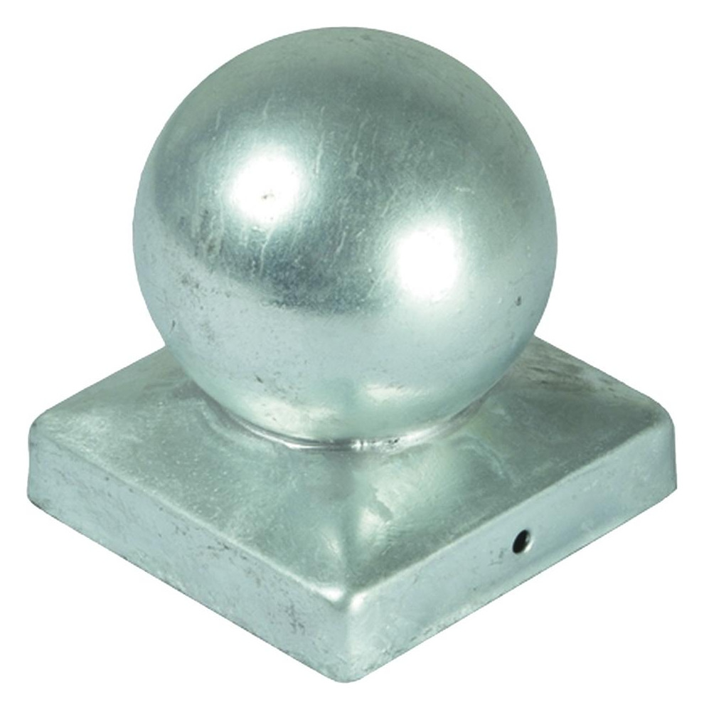 Bild Pfostenabdeckung Kugel Feuerverzinkt aus Metall 9 x 9 cm - n.a.-0