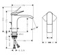 hansgrohe Waschtisch-Einhebelmischer 110 Vivenis mit Zugstangen-Ablaufgarnitur, mattschwarz