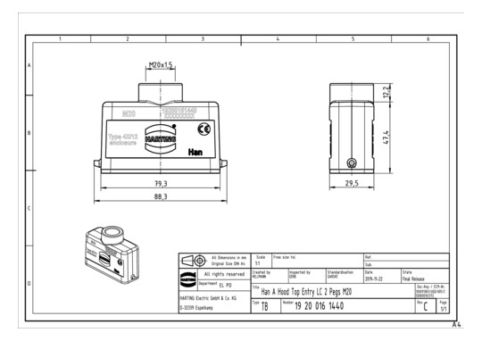 HART Tüllengeh-Obert. M20    19200161440 