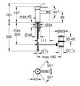 GROHE Bidet-Einhebelmischer Essence 1/2", mit Ablaufgarnitur, hard graphite gebürstet
