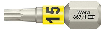 Wera-Bits mit Haltefunktion Torx 867/1HF - T15