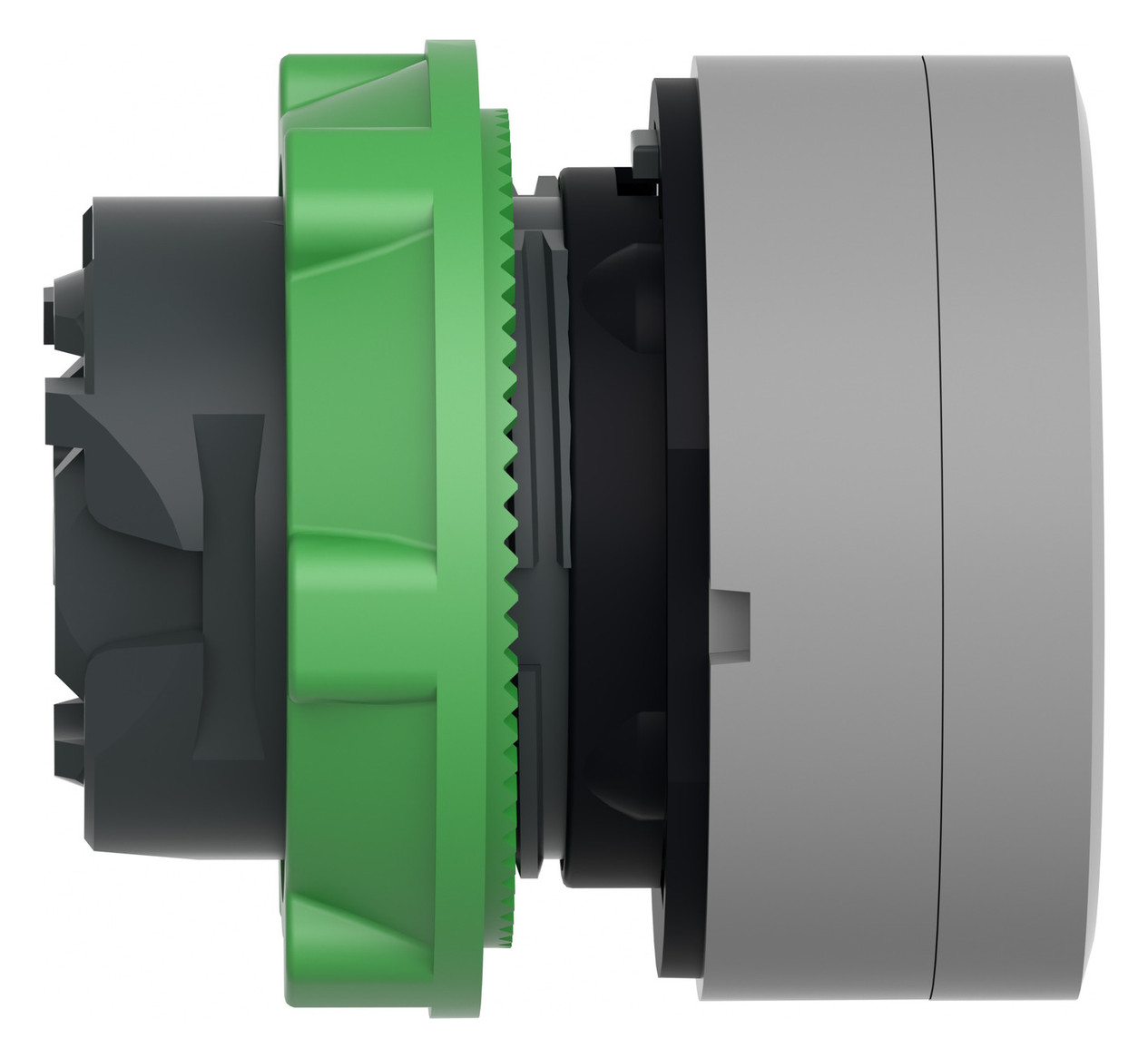 Drucktaster Front 1f ws Ø22mm rnd IP66 Tastend