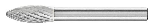 PFERD-HM-Frässtift Flammenform B - 8x20mm, Z3P,...