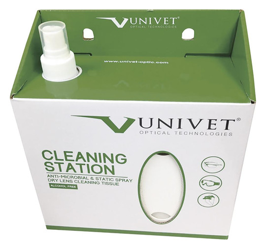 VUNIVET-Brillen Reinigungsstation - 250ml, 280Tücher