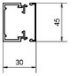 Leitungsführungskanal Kst 30x45x2000mm ver-ws LF-K unbeh hfr 1010qmm RAL9016