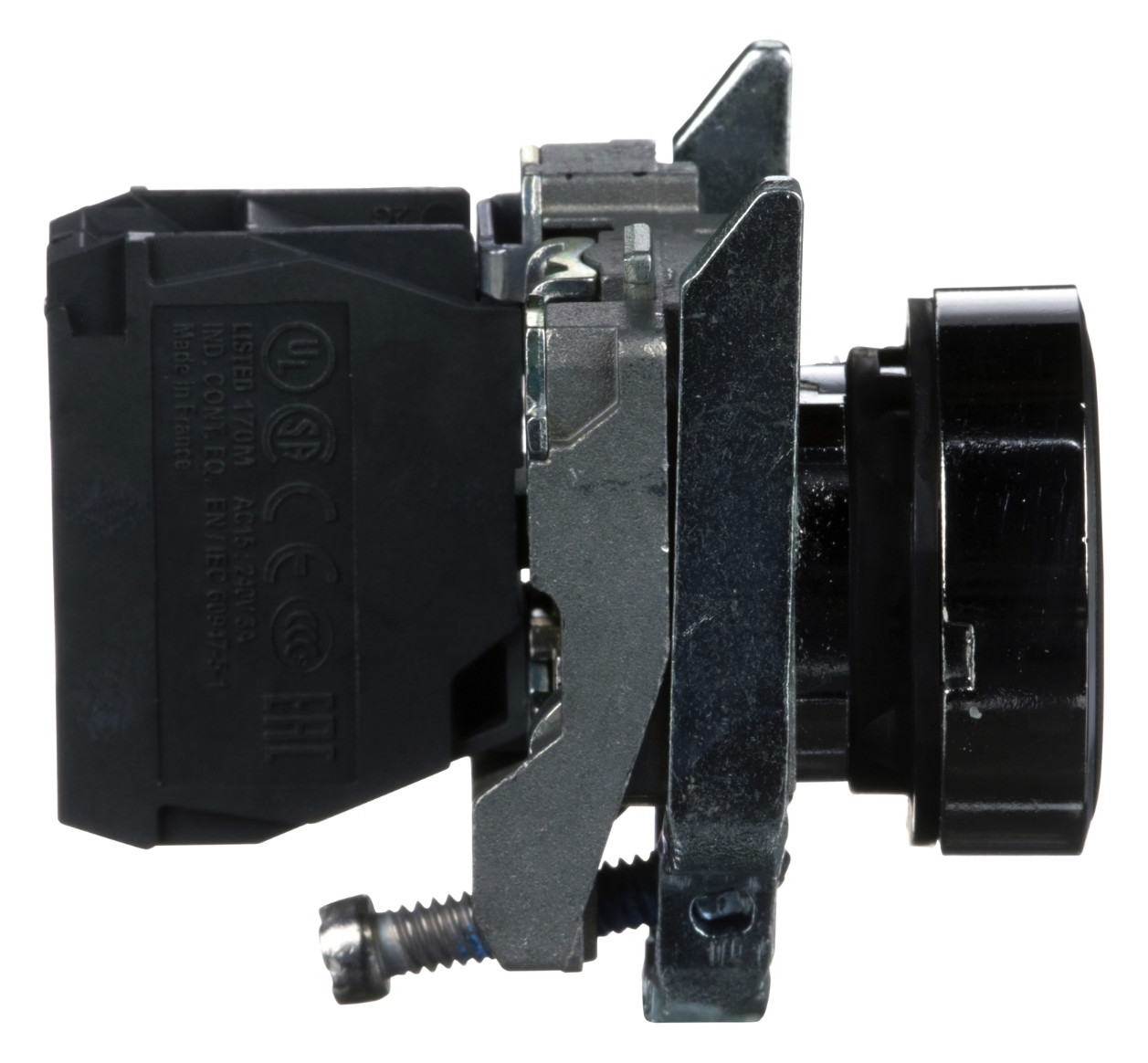 Drucktaster 1f sw rnd Ø22,5mm 1S IP66 fl Tastend