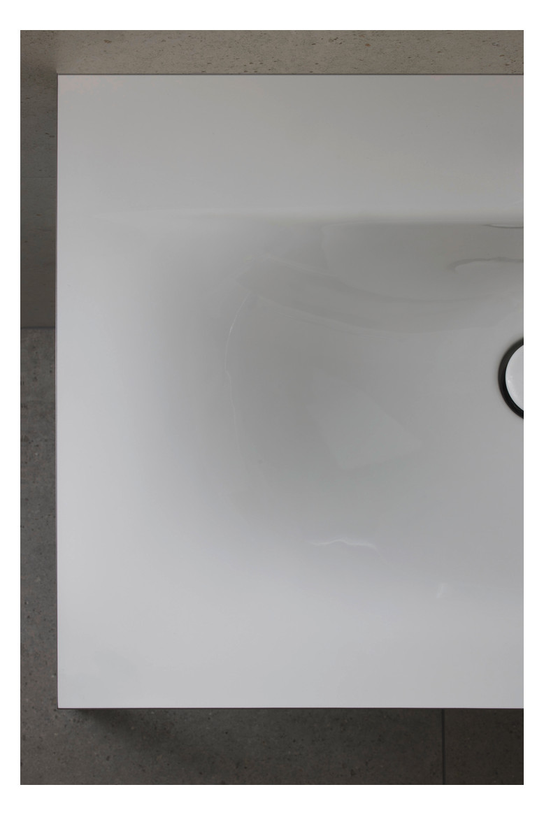 Duravit Möbel-Handwaschbecken Viu 53x43cm, mit Überlauf, Hahnlochbank, mit Hahnloch, weiß WonderGliss