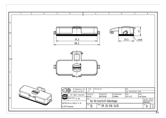 HART Han 16A Kunststoff-     09200165410 