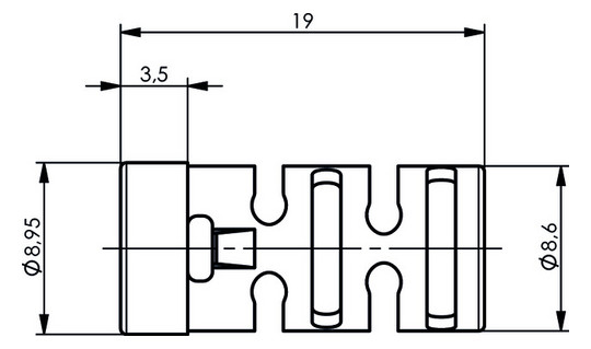 Knickschutz Koax-Typen Rundkabel vi Ø4,7mm Kst