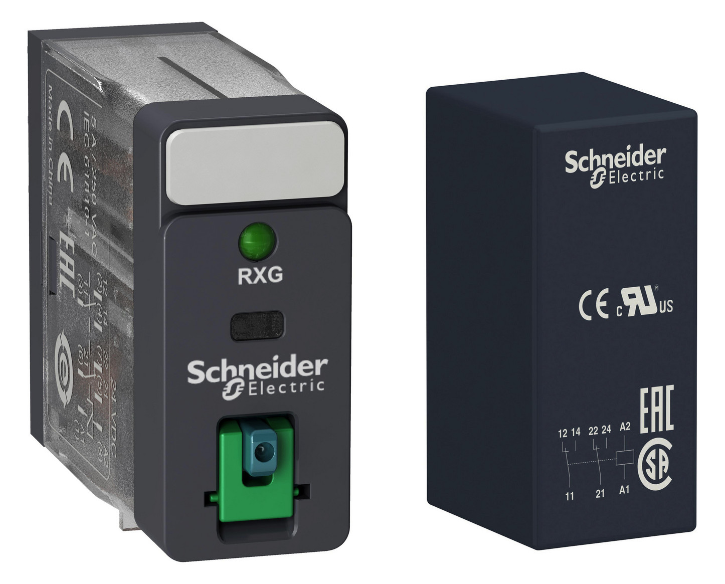 Schaltrelais 2W IP20 13x30x34,5mm Schraub