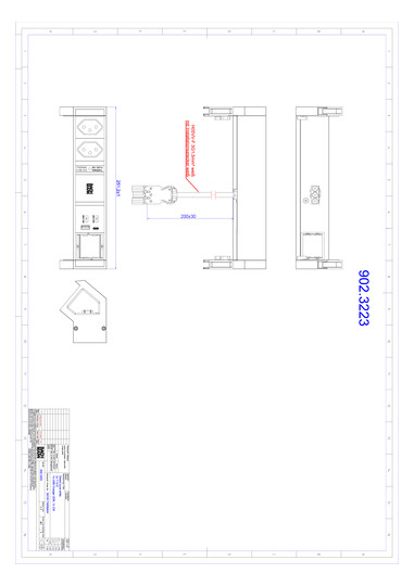 Bachmann DESK2 white 2xCH 1xUSB 902.3223 