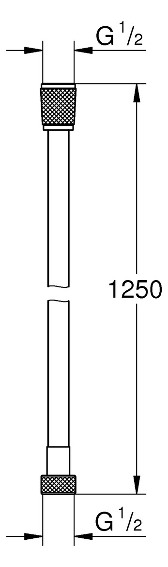 28362gl1 GROHE Brauseschlauch Silverflex 125 cm, cool sunrise | 16496312