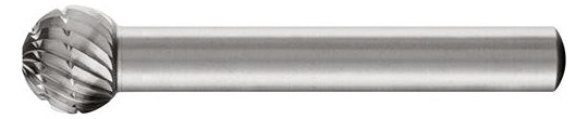 PFERD-HSS-Frässtift Kugelform F - 10x9mm, Z3, Schaft...