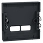 Zentralplatte USB 2f anth Klemmbef m.Aufdr
