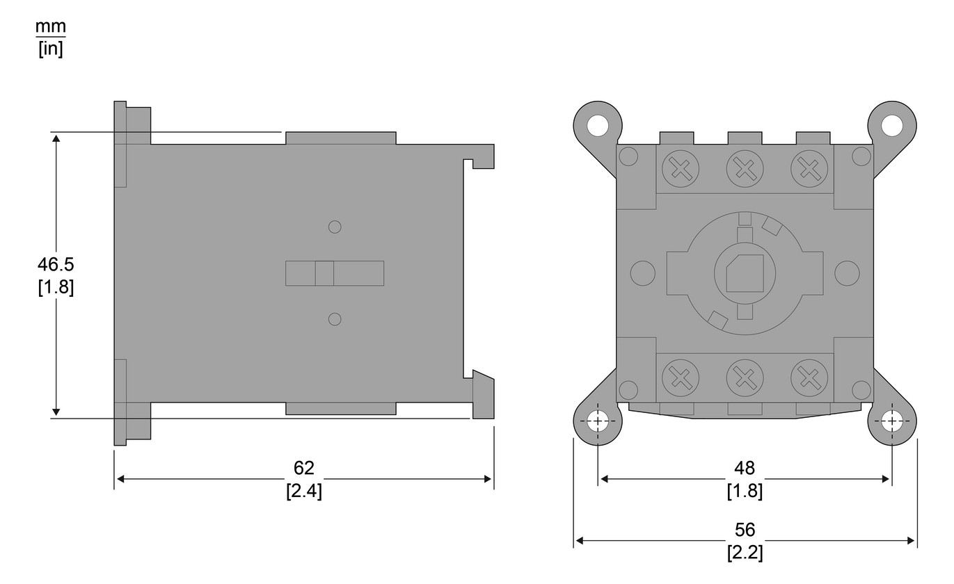 Hauptschalter 20A 3p IP20 Einb 4kW/AC Festeinbau