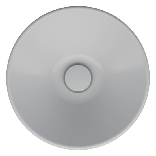 Waschtisch Pedestal BetteSuno d= 34x86,3cm, mit Hahnloch, silver