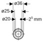 Geberit Systemrohr PB DN 20, Ø 25 mm, Rolle 25 m, in Schutzrohr, für Trinkwasser