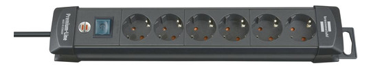 BRENNENSTUHL-Steckdosenleiste Premium-Line - 6-fach, 3m...
