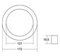 Dekorelement chr glz Alu Ø170mm