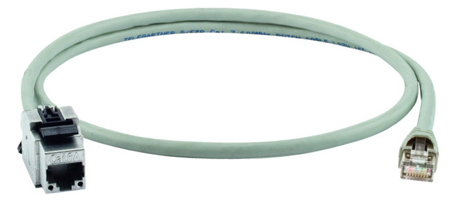 Patchkabel Cat6A 10m gr S/FTP RJ45 AWG27