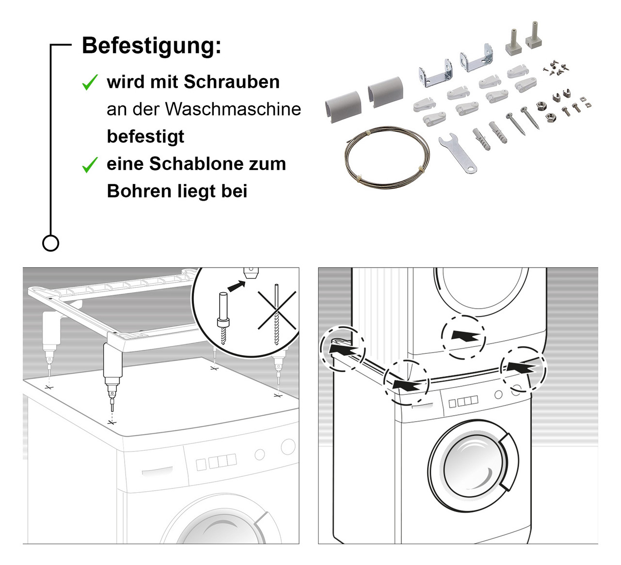 Verbindungssatz f.Wäschetrockner