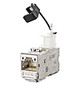 Modular-Buchse Cat6A RJ45 26-22AWG si Schirm rnd f.Rundkabel Schneidklemme IDC