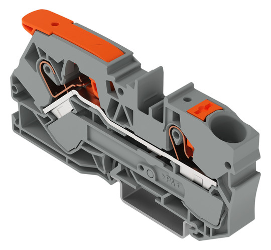 Reihenklemme 0,5-10qmm 1Etage 2kl gr 57A TS35 Hutschiene TH35
