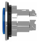 Drucktaster Front 1f bl bel.b Ø30,5mm rnd Geeignet für Beleuchtung IP66