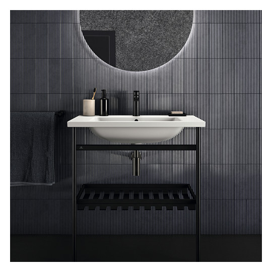 Ideal-Standard Möbel-Waschtisch i.life B 81x51x18cm, mit Hahnloch/Überlauf, weiß