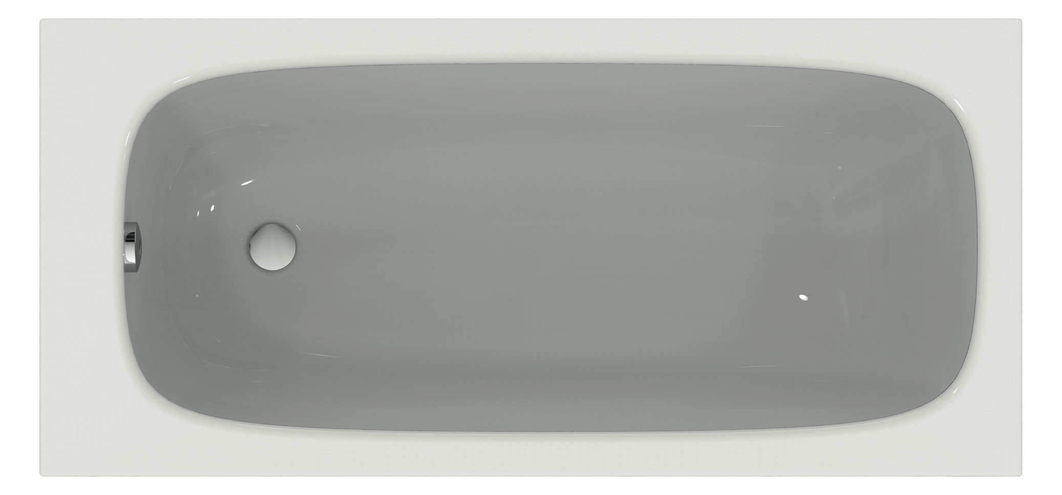 Ideal-Standard Körperform-Badewanne i.life 150 x 70 x 45 cm, weiß
