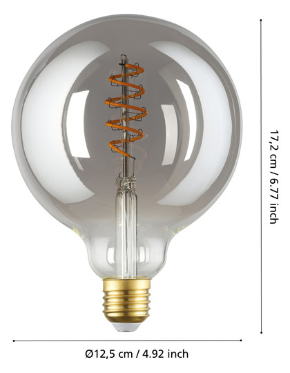 EGLO Leuchtmittel ZIG-E27-G125 4W 110288 