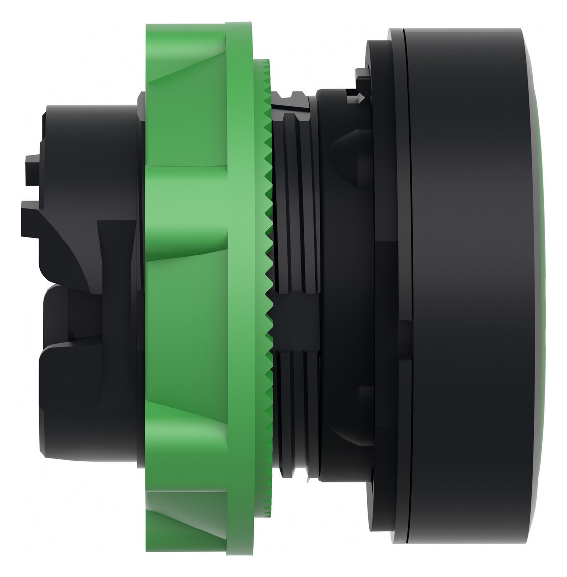 Drucktaster Front 1f gn Ø22,5mm rnd IP66 Tastend