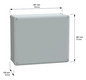 Wandschrank Kst IP66 B275xH325xT120mm unbeh