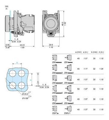 Drucktaster 1f gn rnd Ø22,5mm 1S IP30 fl Tastend