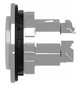 Drucktaster Front 1f ws bel.b Ø30,5mm rnd Geeignet für Beleuchtung IP66
