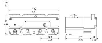 Drehstromzähler Vierleit Compact elektr geeicht A 300A 250A Modbus 184-276V/N-L