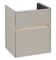 V&B Waschtischunterschrank Collaro 46x54,6x37,4cm, Waschbecken mittig, LED-Beleuchtung, soft grey